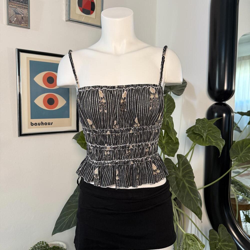 Free People | We The Free Dolce Vita Tank Black SZ Small BC535